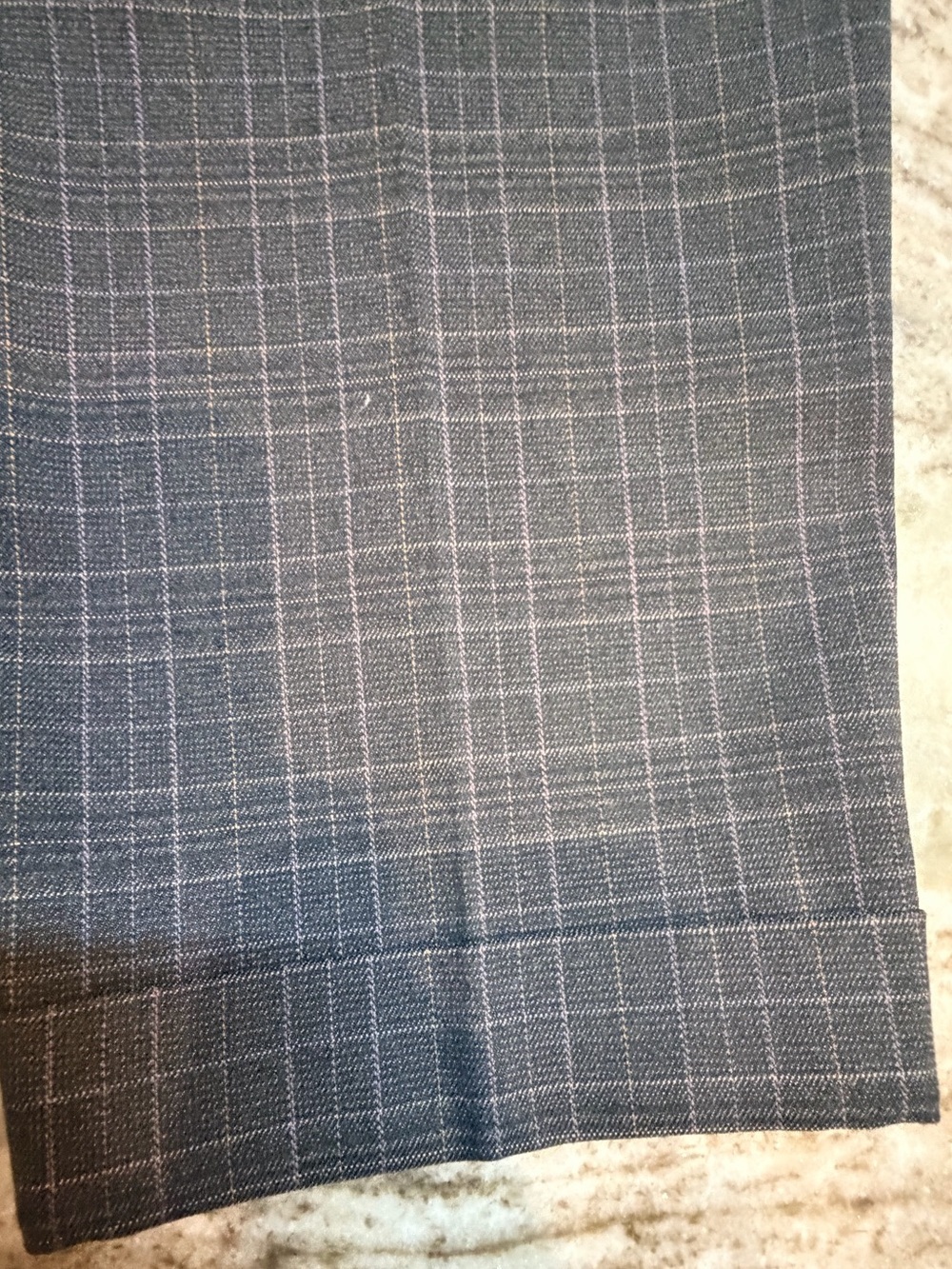 LOFT Gray Plaid Career Pants Womens Size 8 Ankle Straight Business Casual - Picture 9 of 10
